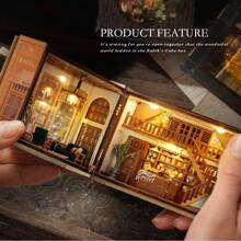 CUTE ROOM 1 pieza Decoración navideña Cubo de fantasía Serie DIY Cabina Modelo de ensamblaje hecho a mano Casa pequeña, Regalo de cumpleaños creativo para novia y mejor amiga, Juguete de rompecabezas 3D para adultos, Juguete hecho a mano perfecto para entusiastas de la artesanía Decoración de habitación