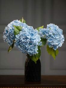2pcs Real Touch Artificial Blue Hydrangea Stem Flower Centerpiece DIY Floral Decoration Wedding Table Decor Home Fake Hydrangea Premium Decor,Room Decor,Home Decor,Kitchen Decor,Wedding Decor,Table Decoration,Centerpieces,Office Decor,Garden Decor,Outdoor Decor - Multicolor - View 4