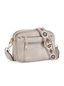 Stylowa torebka typu crossbody ze skóry PU dla kobiet – kompaktowa i lekka z regulowanym paskiem, o dużej pojemności i przegrodach z wieloma kieszeniami do uporządkowanego przechowywania. Modny design emanuje codziennym szykownym urokiem, dzięki czemu jest to niezbędny dodatek na imprezy, wyjścia i wydarzenia. Idealny prezent dla rodziny i przyjaciół.