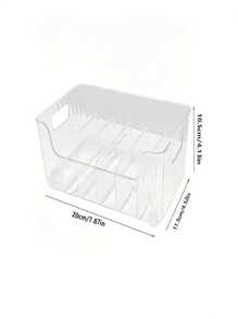 1pc 6-Grid Detachable Spice Rack, Large Capacity Refrigerator, Cabinet Or Tabletop Condiment Storage Box, Practical Organizer