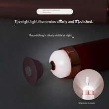 Portable Nail File, Electric Nail Drill, Comes With 5 Accessory Drill Bits, USB Rechargeable, With LED Light, Adjustable Speed, Suitable For Manicure And Nail Care Tools - Multicolor - View 8