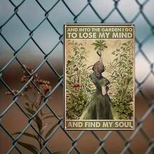 1PC Metal Sign Rustic Garden Art Print On Premium Metal, Vintage Farmhouse Decor, Floral Design, Cozy Farm Style, Ideal For Kitchen, Dining Room, Living Room, Or Entryway Wall Art, Perfect For Home And Garden Spaces - 7.87x11.8吋/20x30公分-1件 - 查看 9