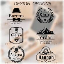 定制葡萄酒工具套装，个性化葡萄酒工具套装，送给葡萄酒爱好者的完美礼物，伴郎礼物，婚礼派对礼物，男士定制高级伴郎礼品套装，永恒的爱 - 彩色 - 查看 7