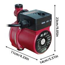 Automatic Pressure Pump 1/3hp 165w 110v Sensor 35l/Mi - 紅色Rosa - 查看 2