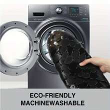 1 pieza Alfombra de baño con piedras antideslizante con ventosas, agujeros de drenaje para duchas, bañeras, lavable a máquina, alfombra de baño antideslizante de PVC, libre de BPA y látex, 27 x 14 pulgadas, decoración de habitación, accesorios de baño, vuelta al cole, decoración de baño y cocina