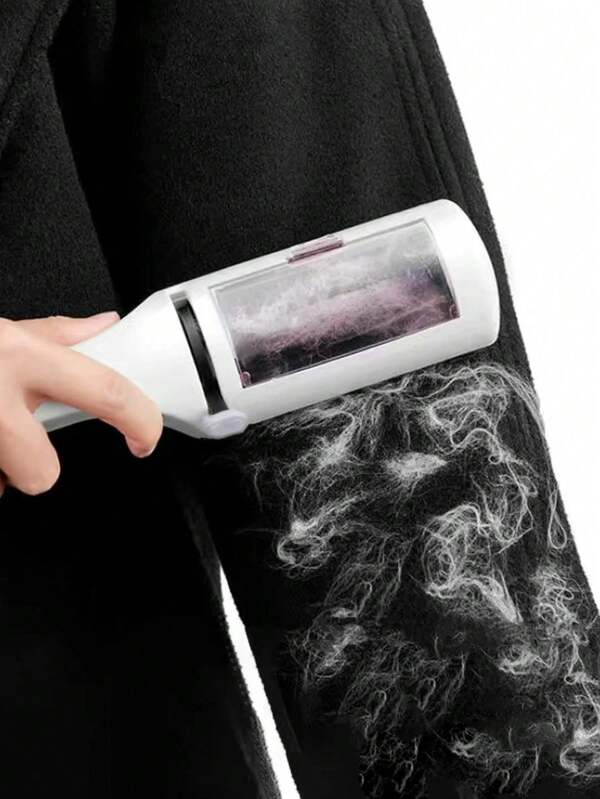 1pc Portable Lint Roller For Clothes, Static Brush And Dry Cleaning Sticky Hair Remover