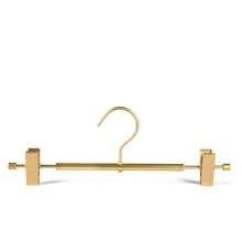 5pcs Aluminum Pants Hangers, Minimalist Design Home Trousers Clips Pants Rack Clothes Hanger Clips, Suitable For Wardrobe & Drying - Gold - View 7