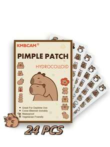 1200 parches en forma de capibara para el acné, parches faciales - sin fragancia, sin conservantes, unisex, aptos para todo tipo de piel, sin fragancia y libres de otros ingredientes. - Multicolor - Ver 14