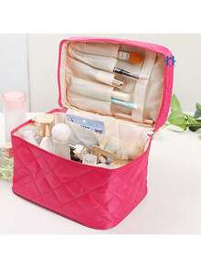 Makeup Bag Makeup And Cosmetic Organizer Large Case - Rose Gold - View 5