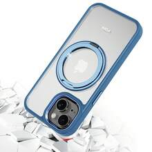 M MYBAT PRO RingRound 360° Kickstand Case W/ Magnetic For Apple I Phone 13/I Phone 16e/ 14/ 16/ 15/ 16 Plus/ 16 Pro/ 16 Pro Max, Compatible With MagSafe - Blue - 藍色 - 查看 5