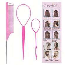 8pcs/Set Women's Multi-Color No-Heat Curling Iron Accessories Kit: Satin Hair Wrap, Bun Maker, Hair Pins, Bun Maker, Curling Iron