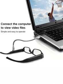 Yakison 1080P HD Video Glasses, Camera Glasses, Smart Glasses, HD Computer Network Camera, Long Battery Life, Suitable For Cycling, Driving Sports Cars, Hiking, Fishing, Coastal Beaches, Tourism, Equipped With Storage Card, Versatile Black,Includes 128GB Memory Card - Nhiều màu - Xem 5