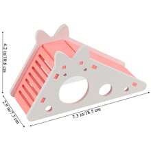 Wooden Hamster House DIY Wooden Hamster Sleeping Bed Hamster Hideout For Home Store Shop,Suitable For Small Anima