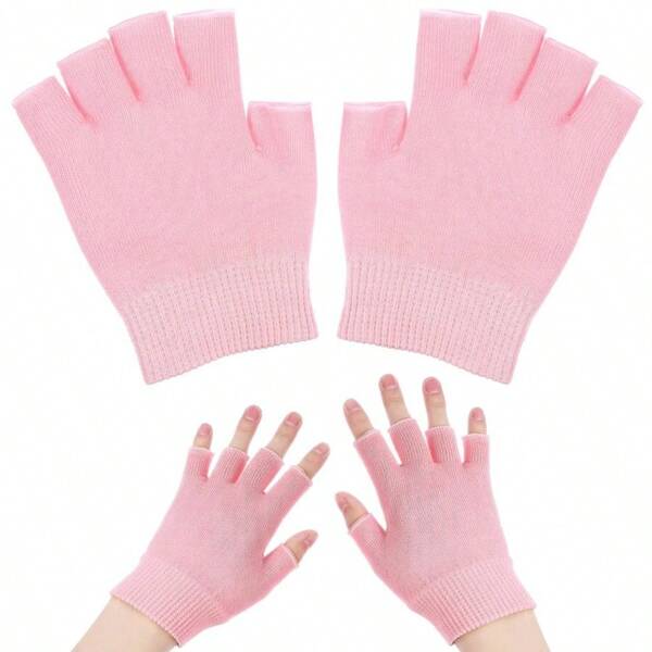 2pcs/1pair Moisturizing Gloves Of Gel Moisturizing Gloves Gel Therapy Glove Manicure Gloves For Dry Cracked Hands Treatment For Women Girls