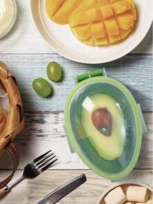 透明牛油果收纳盒一套，带盖水果蔬菜收纳盒，牛油果工具套装，密封水果收纳盒，3英寸水果托盘，食品容器，厨房用具，冷藏箱，午餐盒，适用于牛油果，冰箱收纳，内置收纳盒，零食盒，厨房收纳盒和厨房收纳