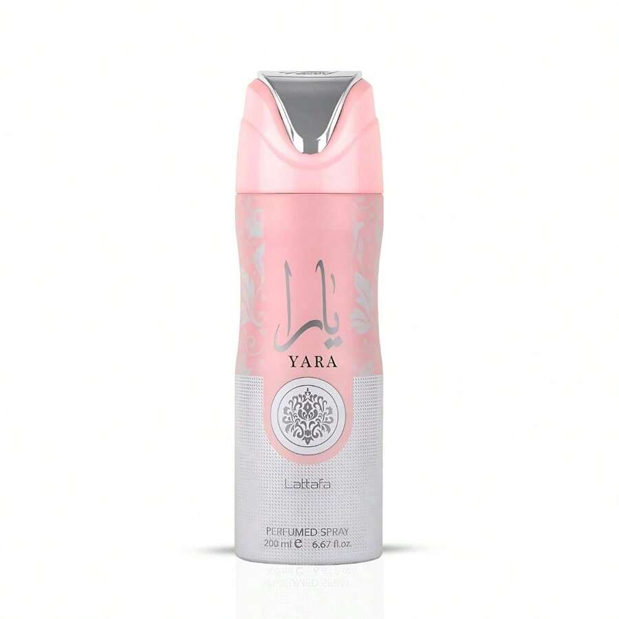 Yara Perfumed Body Spray 200ml (6.7 Oz) For Women By Lattafa | Stay Fresh With A Soft Blend Of Orchid, Tropical Fruits & Creamy Vanilla. - 花卉印花 - 查看 1