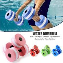 Mancuernas de espuma de EVA para acuaeróbic, material PE general azul, pesas para agua adecuadas para ejercicio de natación, equipo de yoga y natación unisex (paquete individual), accesorios de gimnasio