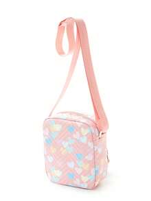 Girls Quilted Heart Design Novelty Bag - Pink - View 5