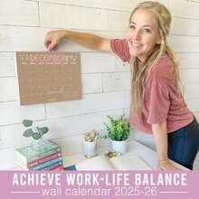 Large Wall Calendar, 1 Piece, 18 Month, Hadley Designs, Calendars & Planners, Calendar 2025, Calendar Creative Minimalist, Calendar>Teacher, Yearly Calendars, Calendario 2025-2026, Academic Calendar 2025-2026, Wall Calendar 2025, Numbers Calendar, Calendar With Notes, Back To School - Doodle Kraft - View 3