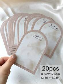 20pcs 8.5x12.5cm False Nails Display Cards Handmade Nail Tips Portable Nail Art Storing Cardboard Manicure Nail Packaging Cards - Multicolor - View 7