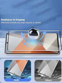 2Pcs 3D Curved Tempered Glass Film Explosion Proof And Scratch Resistant Mobile Screen Protector Film Compatible With Samsung Galaxy S25 S24 S23 Ultra/Redmi Note 14 13 Pro/Vivo/Realme/Compatible With Xiaomi/OPPO Reno/Honor 70 90 50 100 200 300 Magic 5 6 7 Lite/Compatible With Huawei Easy To Stick Without Bubbles 9H Hardness Protective Film - 2PCS - View 8