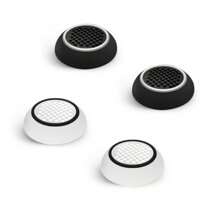Capuchons sphériques de poignée de commande (capuchons de rehaussement de tête de champignon), couvercles de protection des boutons et capuchons antidérapants pour les manettes de jeu Pro pour PS Switch