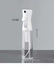 1pc 200ml/300ml/500ml Water Mist Spray Bottle With Fine Mist Sprayer, Refillable Continuous Fine Mist Spray Bottle Suitable For Kitchen, Living Room, Bathroom, Garden - White - View 13