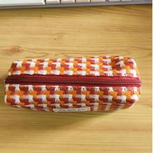 Japanese-Style Woven Pencil Case Bag Makeup Bag Storage Bag-Minimalist Large Capacity Stationery Organizer, Back To School