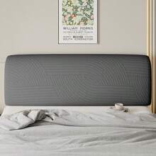 1 pieza, Cubierta para cabecero de cama de terciopelo jacquard, protector de cabecera elástico y antipolvo. La tela es elástica y adecuada para alturas de cabecera de 60-70 cm, suave y amigable con la piel, accesorio para el dormitorio