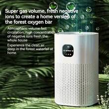 1 Piece Smart Touch/Air Purifier With Real HEPA Filter , USB Powered, 36V Or Below, Battery Free, Wireless, Home Air Helper - White - View 6