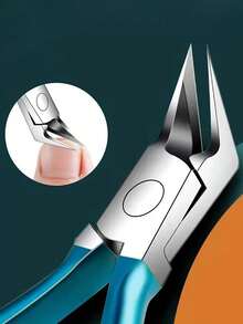 2 件装趾甲钳适用于厚嵌甲宽口防滑长柄趾甲修剪器双头去死皮铲套装 - 彩色 - 查看 4