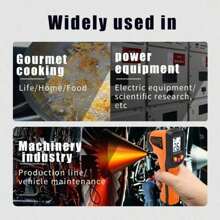 Pistola de temperatura T-600, termómetro infrarrojo, pistola de temperatura alta de contacto manual, adecuado para uso industrial, pruebas de cocina, hornos de pizza, automotriz, HVAC, parrillas y motores - Lector de temperatura de superficie láser - 58°F a 1112°F