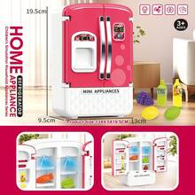 厨房电器玩具套装，包含咖啡机、搅拌机、搅拌器和烤面包机，具有逼真的灯光和声音，适合 4-8 岁儿童，洋红色 - 彩色 - 查看 16