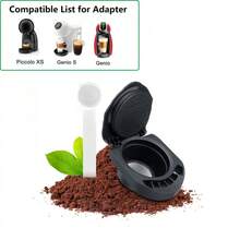 3 Adapters Compatible With Machines, With Original Capsule Adaptor, Whistle And Back To School - Black - View 4