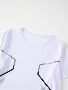 6pcs Set Teen Boy Sports Outfit, Including Short Sleeve T-Shirt, Shorts, Suitable For Boys Aged 12-18 - Multicolor - View 3