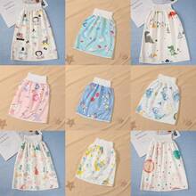 1pc Waterproof Potty Training Skirt, Hidden Snap Design, Breathable Absorbent Diaper Shorts, Suitable For Baby Boys And Girls, High Waist Underwear, Baby Diaper Skirt Leak-Proof Training Pants, Help Baby Get Rid Of Diapers, Suitable For 4-8 Year Old Children To Use At Night (Random Color) - Multicolor - View 17