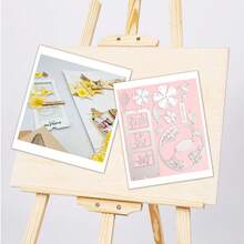 WUPARRSS 1 Piece Of New Foldable Gift Bag Gift Box Decoration Combination Creative Handmade DIY Metal Cutting Mold, High-Quality Carbon Steel Embossed Cutting Die Cardboard Production, Suitable For Scrapbooks, Album Frames, Cards, Envelopes, Invitations, Candle Light Boxes, Embossed Paper, Handmade Creative Production, Birthday Party Celebrations And Other Holiday Gifts Love Friendship Blessing Decoration Excellent Creative Design Cutting Die