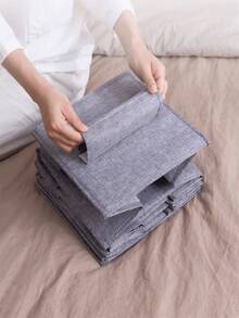 1 件多层无纺布悬挂式储物袋，可悬挂厨房/壁橱收纳袋，多功能储物袋 - 灰色 - 查看 8