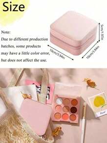 1 pezzo Custodia portatile per gioielli, piccole scatole per gioielli da donna, semplice organizer per gioielli domestico, organizer da viaggio, mini scatola di stoccaggio fine per gioielli da viaggio, custodia con cerniera per orecchini, anelli, collane, bracciali, borsa trucco portatile, borsa cosmetica carina, essenziale per il ritorno a scuola, regali indimenticabili per le vacanze di Pasqua, regali per damigelle, ed essenziali per i viaggi estivi, accessori da viaggio, must have da viaggio, borsa trucco, borsa cosmetica, essenziale da viaggio, grande capacità, borsa trucco grande, regali di Natale, custodia, viaggio, regali per le donne, necessaire da donna, essenziale da viaggio, custodia, frizione / piccola borsa a mano, necessaire, organizer trucco, organizer trucco, custodia, porta pennelli, mini custodia, custodia di grande capacità