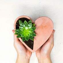 Molde de silicona en forma de corazón para maceta, para hacer macetas, portavelas o portavelas de yeso, arcilla o resina - Blanco - Ver 9