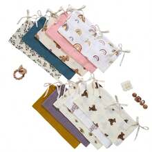 2 口袋悬挂式床边婴儿尿布收纳袋，婴儿床储物袋，床边储物袋，2 口袋悬挂式床边尿布收纳袋，适用于婴儿车