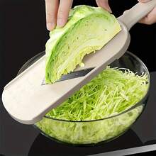 1pc Manual Cabbage Shredder, ABS Plastic Vegetable Slicer And Chopper, Stainless Steel Blade, Kitchen Salad Prep Tool, No Power Required, Multipurpose Vegetable Grinder For Cabbage And Greens ﻿,Christmas Decoration,Bedroom Decor,Room Decor Bedroom,Christmas Gifts,Christmas Decorations,Christmas Decorations Home - Multicolor - View 6
