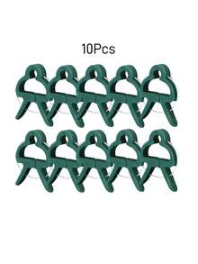 10/20/50 robuste Plastikklemmen, entworfen um Gartenpflanzen zu unterstützen - grüne Hebelringe Klemmen, geeignet für Rankgewächse, perfekt zum Verwalten von Stängeln und Zweigen, kommt mit Unterstützung für Tomaten- und Gurkenpflanzen.