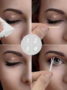 1200 pezzi Nastro adesivo invisibile per sollevamento delle palpebre, ipoallergenico, effetto lifting istantaneo degli occhi, con strumenti, fibra di rete naturale, traspirante e senza alcol, adatto per palpebre cadenti, lasse e irregolari, cambia forma dell'occhio istantaneamente, effetto duraturo