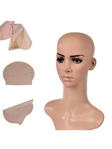 1pc Bald Cap, Cosplay Fake Monk Wig, Latex Bald Cap, Masquerade Makeup Prop