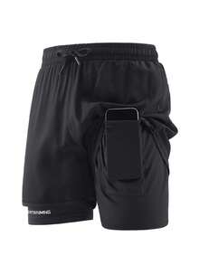 2pcs/Set Summer Sports Shorts, Quick-Drying, Breathable, Lightweight & Comfortable, Suitable For Fitness, Running, Casual Wear, Minimalist Style With Multi-Color Options - Multicolor - View 4