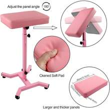 Tattoo Arm Rest , Pink Heavy Tattoo Armrest Stand H Base Stability Strongly Non-Slip, Thicken Soft Sponge Pad, Portable Hand Rest Stand Arm Support Tattoo Furniture For Artist (Pink) - Hồng - Xem 4