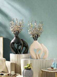 2pcs Creative Couple Series Home Decoration Vase, Combination Of Large And Medium Size Indoor Tabletop Ornament, Suitable For Indoor Decoration, Can Be Used In Four Seasons