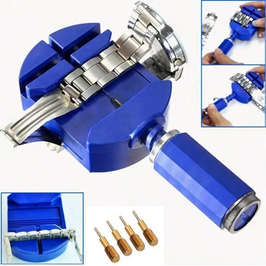 Bộ dụng cụ sửa chữa dây đồng hồ 5 món, bao gồm dụng cụ tháo dây, dụng cụ tháo chốt lò xo, món quà lý tưởng cho bạn bè và gia đình, bền và tiết kiệm chi phí.
