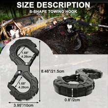 S-Type Trailer Towing Hook, Heavy-Duty G80 Alloy Steel, Towing Hook With A Weight Capacity Of 33000 Pounds, Suitable For Snow Motorcycles, Off-Road Rescue, Trucks, Trailers, SUVs, And Other Vehicles. The S-Type Quick Towing Hook Is Suitable For All Car Owners Who Need Towing Assistance, Whether Driving On City Streets Or Exploring Remote Wilderness Trails. It Is Versatile And Suitable For Use